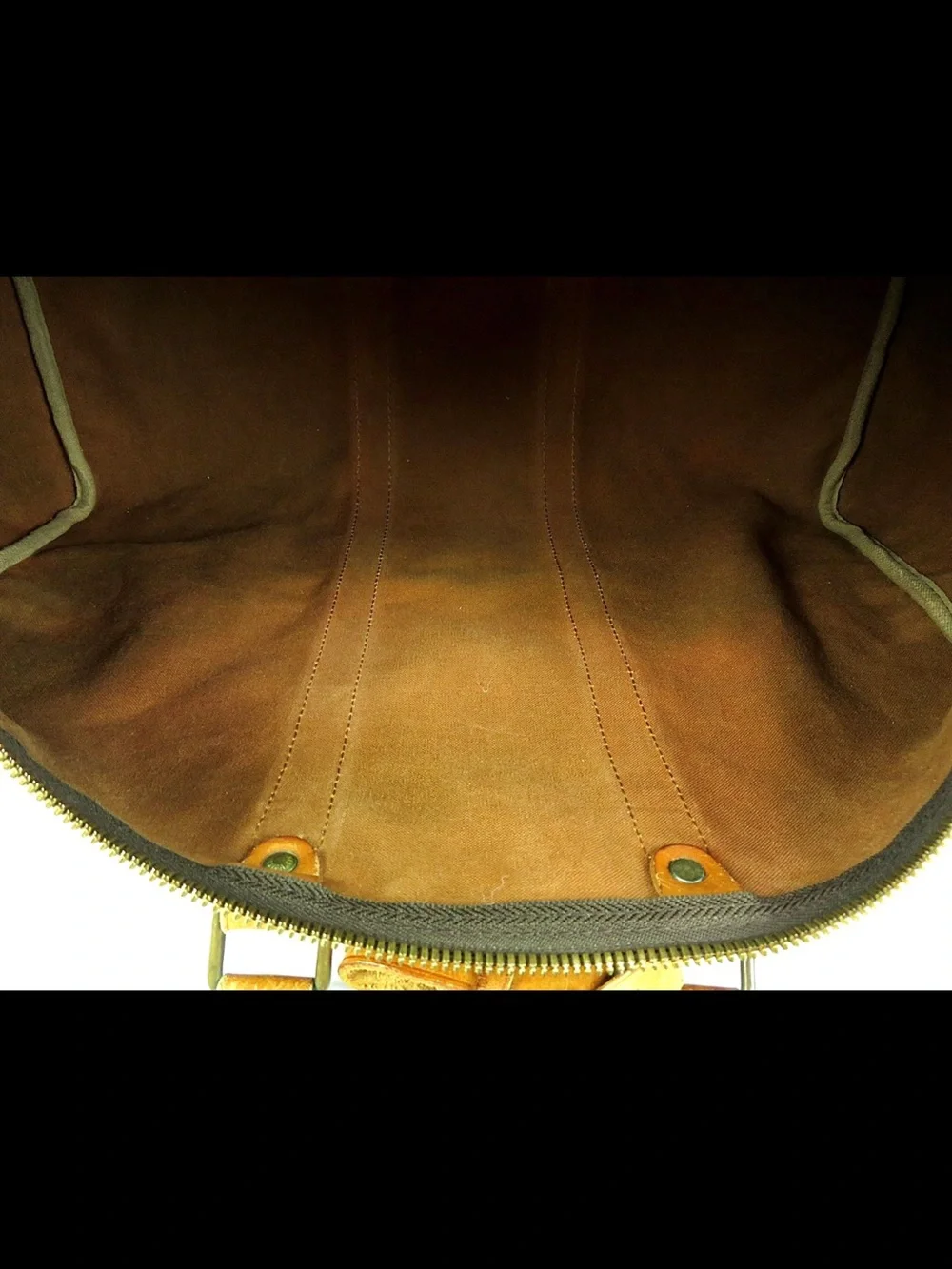 Louis Vuitton Brown Monogram Keepall Duffle Bag